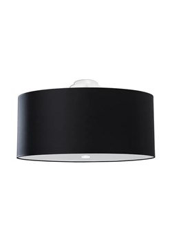 Czarny okrągły plafon 60 cm - EX676-Otti ze sklepu Edinos.pl w kategorii Lampy sufitowe - zdjęcie 172256735