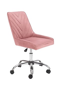 Różowy obrotowy fotel biurowy - Attanis ze sklepu Edinos.pl w kategorii Krzesła biurowe - zdjęcie 172256909