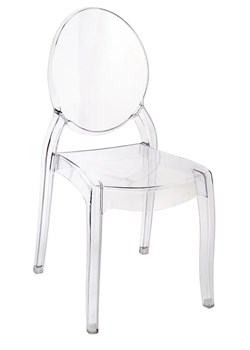 Transparentne krzesło do salonu Pax ze sklepu Edinos.pl w kategorii Krzesła - zdjęcie 172256926