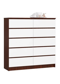 Komoda do salonu z szufladami wenge + biały P9-M15 ze sklepu Edinos.pl w kategorii Komody - zdjęcie 172256977