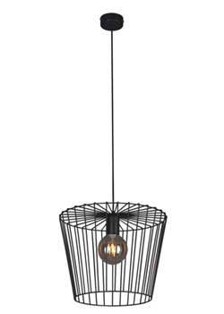 Czarna industrialna lampa wisząca druciana - S565-Folta ze sklepu Edinos.pl w kategorii Lampy wiszące - zdjęcie 172257236