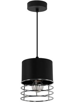 Lampa wisząca loftowa S659-Barma - czarny+chrom ze sklepu Edinos.pl w kategorii Lampy wiszące - zdjęcie 172257247