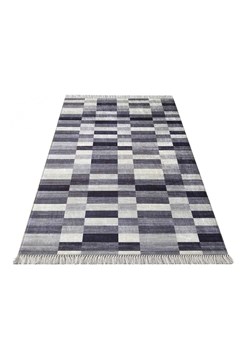 Szary dywan w kratkę - Aknala 3X ze sklepu Edinos.pl w kategorii Dywany - zdjęcie 172257366