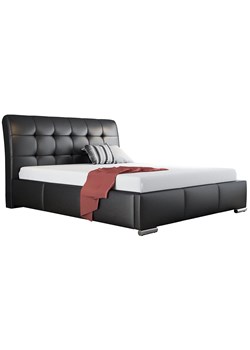 Łóżko z pikowanym zagłówkiem i pojemnikiem Tibis 2X 120x200 - 44 kolory ze sklepu Edinos.pl w kategorii Łóżka i materace - zdjęcie 172257417