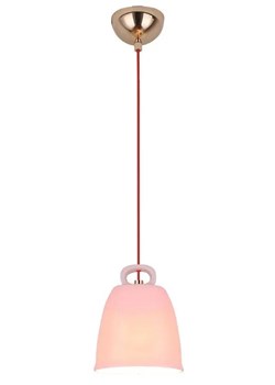 Różowa ceramiczna lampa wisząca - V012 S1-E23 ze sklepu Edinos.pl w kategorii Lampy wiszące - zdjęcie 172257419