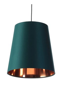 Zielona lampa wisząca stożek z wnętrzem rose gold - S403-Arva ze sklepu Edinos.pl w kategorii Lampy wiszące - zdjęcie 172258416