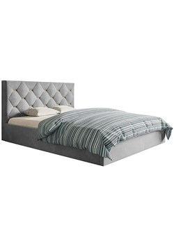 Dwuosobowe łóżko z zagłówkiem 140x200 Netta 3X - 36 kolorów ze sklepu Edinos.pl w kategorii Łóżka i materace - zdjęcie 172258465