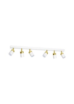 Biała podłużna lampa sufitowa - K471 G8-A21 ze sklepu Edinos.pl w kategorii Lampy sufitowe - zdjęcie 172258886