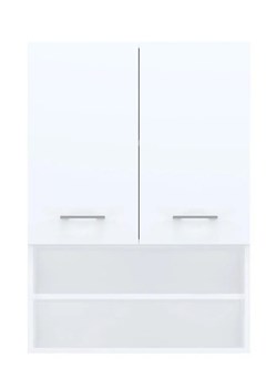 Półka łazienkowa ścienna biały mat - Faros 4X ze sklepu Edinos.pl w kategorii Szafki i regały łazienkowe - zdjęcie 172259085
