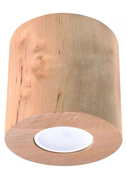 Skandynawski plafon z drewna E763-Orbil ze sklepu Edinos.pl w kategorii Lampy sufitowe - zdjęcie 172259115