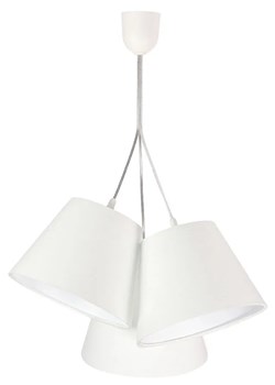 Biała nowoczesna lampa wisząca stożek - EXX67-Semina ze sklepu Edinos.pl w kategorii Lampy wiszące - zdjęcie 172259249
