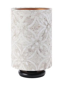 Czarna lampa stołowa z wzorzystym abażurem - S365 D0-R23 ze sklepu Edinos.pl w kategorii Lampy stołowe - zdjęcie 172259276