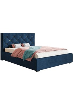 Tapicerowane łóżko z zagłówkiem 160x200 Abello 2X - 36 kolorów ze sklepu Edinos.pl w kategorii Łóżka i materace - zdjęcie 172259499