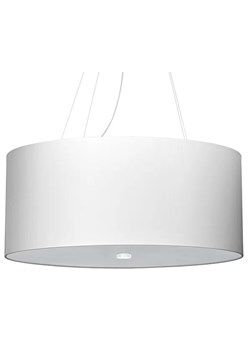 Biały okrągły minimalistyczny żyrandol 60 cm - EX690-Otti ze sklepu Edinos.pl w kategorii Lampy wiszące - zdjęcie 172259757
