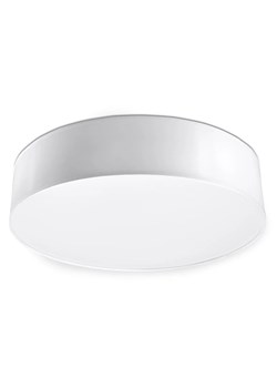 Okrągły minimalistyczny plafon E779-Arens - biały ze sklepu Edinos.pl w kategorii Lampy sufitowe - zdjęcie 172260146