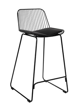 Czarne industrialne krzesło barowe do wyspy - Vero 2X ze sklepu Edinos.pl w kategorii Hokery - zdjęcie 172260959