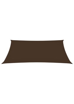 Brązowy prostokątny żagiel cieniujący do ogrodu - Vintax ze sklepu Edinos.pl w kategorii Tekstylia ogrodowe - zdjęcie 172261048