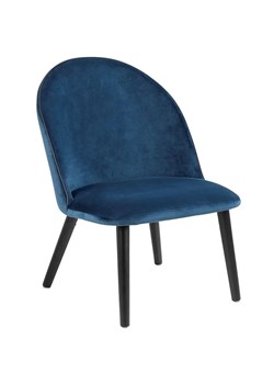 Tapicerowany welurowy fotel Milmo - niebieski ze sklepu Edinos.pl w kategorii Fotele - zdjęcie 172261496