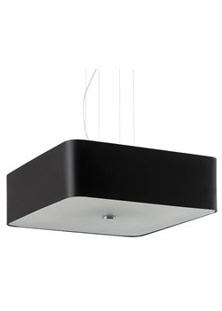 Czarny żyrandol z kwadratowym abażurem - EX702-Lokki ze sklepu Edinos.pl w kategorii Lampy wiszące - zdjęcie 172261685