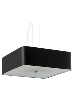 Czarny żyrandol z kwadratowym abażurem T2-B50 - id: 13988 - marki Lumes - 172261685 Czarny żyrandol z kwadratowym abażurem T2-B50 ze sklepu Edinos.pl w kategorii Lampy wiszące - zdjęcie 172261685