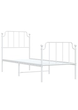 Białe metalowe łóżko industrialne 80x200 cm - Onex ze sklepu Edinos.pl w kategorii Łóżka i materace - zdjęcie 172261828
