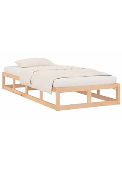 Pojedyncze naturalne sosnowe łóżko 90x200 - Kaori 3X ze sklepu Edinos.pl w kategorii Łóżka i materace - zdjęcie 172262448