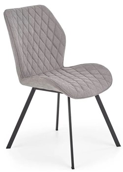 Tapicerowane krzesło Monaco - popielate ze sklepu Edinos.pl w kategorii Krzesła - zdjęcie 172262575