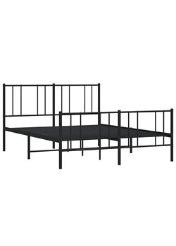 Czarne metalowe łóżko industrialne 120x200cm - Privex ze sklepu Edinos.pl w kategorii Łóżka i materace - zdjęcie 172262845
