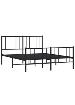 Czarne metalowe łóżko industrialne 120x200cm A3-S50 ze sklepu Edinos.pl w kategorii Łóżka i materace - zdjęcie 172262845