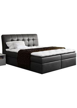 Tapicerowane łóżko z pojemnikiem na pościel Nadar 160x200 - 44 kolory ze sklepu Edinos.pl w kategorii Łóżka i materace - zdjęcie 172263329