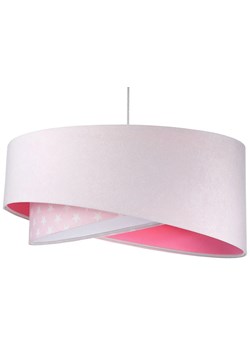 Różowa lampa wisząca welurowa - EXX01-Nilva ze sklepu Edinos.pl w kategorii Lampy wiszące - zdjęcie 172263576