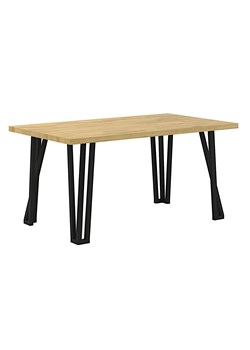 Dębowy stół ze stalowymi nogami - Ferrolo 3X ze sklepu Edinos.pl w kategorii Stoły - zdjęcie 172264186
