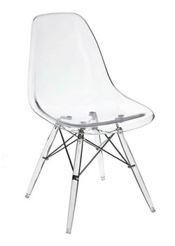 Designerskie krzesło Yagi - transparentne ze sklepu Edinos.pl w kategorii Krzesła - zdjęcie 172264545
