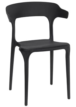 Komplet czarnych krzeseł nowoczesnych 4 szt. - Eldorado ze sklepu Edinos.pl w kategorii Krzesła - zdjęcie 172264667