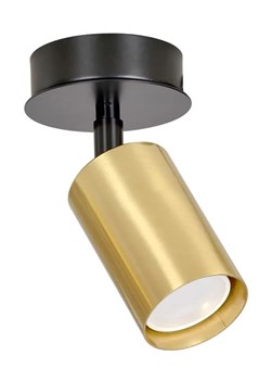 Czarno-złota pojedyncza lampa sufitowa - D082-Apris ze sklepu Edinos.pl w kategorii Lampy sufitowe - zdjęcie 172265398