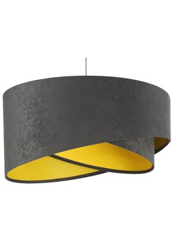Grafitowo-żółta asymetryczna lampa wisząca - EX991-Delva ze sklepu Edinos.pl w kategorii Zestawy mebli do przedpokoju - zdjęcie 172265555