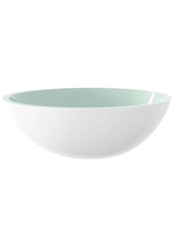 Biała szklana umywalka łazienkowa - Glesser ze sklepu Edinos.pl w kategorii Meble łazienkowe - zdjęcie 172266127