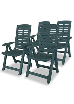 Zestaw zielonych krzeseł ogrodowych - Elexio 3Q ze sklepu Edinos.pl w kategorii Krzesła ogrodowe - zdjęcie 172266278