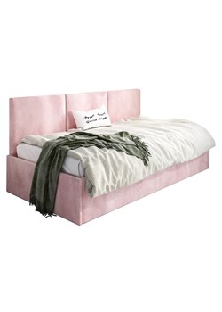 Różowe tapicerowane łóżko młodzieżowe Sorento 4X - 3 rozmiary ze sklepu Edinos.pl w kategorii Łóżka i materace - zdjęcie 172266449