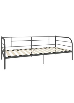Szare metalowe łóżko pojedyncze 90x200 cm - Erea ze sklepu Edinos.pl w kategorii Łóżka i materace - zdjęcie 172266526