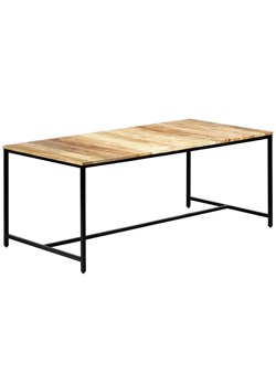 Stół industrialny z drewna mango Avis 3X – jasnobrązowy ze sklepu Edinos.pl w kategorii Stoły - zdjęcie 172266749