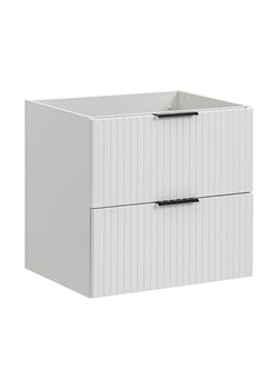 Biała szafka pod umywalkę 60 cm - Iconic 3X ze sklepu Edinos.pl w kategorii Szafki i regały łazienkowe - zdjęcie 172267355