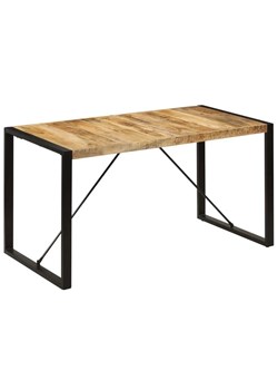 Industrialny stół z mango 70x140 – Veriz 2X ze sklepu Edinos.pl w kategorii Stoły - zdjęcie 172267479