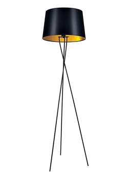 Czarno-złota lampa podłogowa trójnóg - S912-Brila ze sklepu Edinos.pl w kategorii Lampy podłogowe - zdjęcie 172267729