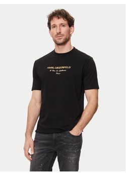 KARL LAGERFELD T-Shirt 755056 542224 Czarny Regular Fit ze sklepu MODIVO w kategorii T-shirty męskie - zdjęcie 172268625