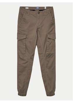 Jack&Jones Junior Spodnie materiałowe Paul 12151646 Szary Slim Fit ze sklepu MODIVO w kategorii Spodnie chłopięce - zdjęcie 172268665