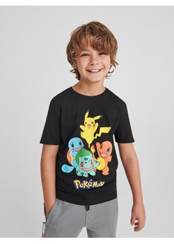 Reserved - T-shirt z nadrukiem Pokémon - czarny ze sklepu Reserved w kategorii T-shirty chłopięce - zdjęcie 172269968