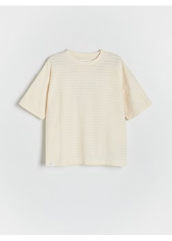 Reserved - T-shirt z naszywką - złamana biel ze sklepu Reserved w kategorii T-shirty chłopięce - zdjęcie 172270239
