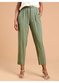 Sinsay - Spodnie z wiskozy - zielony ze sklepu Sinsay w kategorii Spodnie damskie - zdjęcie 172271407