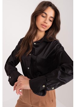 Elegancka koszula damska z satyny czarna ze sklepu 5.10.15 w kategorii Koszule damskie - zdjęcie 172272645